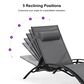 HOMLUX 3-Piece Oversized Patio Chaise Lounge Set in Grey, , large