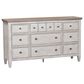 Belle Furnishings Heartland 3 Piece Queen Bedroom Set in Antique White, , large
