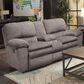 Catnapper Reyes Manual Lay Flat Reclining Console Loveseat in Graphite, , large