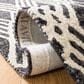 Safavieh Micro-Loop MLP155H 4" x 6" Charcoal and Ivory Area Rug, , large