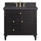 James Martin Vanities Lorelai 36" Single Vanity in Black Onyx with 3 cm Charcoal Soapstone Quartz Top, , large