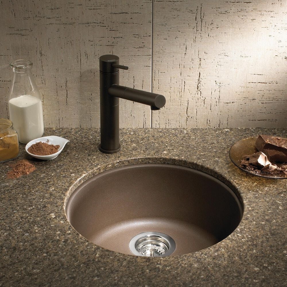 Blanco Rondo 18&quot; Dual Mount Bar Sink in Cafe, , large