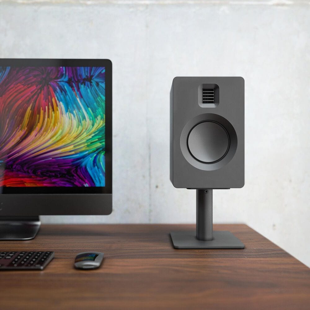 Kanto 6" Universal Desktop Speaker Stand with Cable Management in Black (Set of 2), , large
