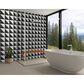 Marazzi Scenario Nero Triangle 8" x 8" Porcelain Tile, , large