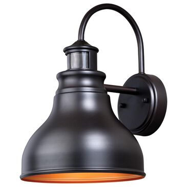 Vaxcel Delano 1-Light Outdoor Motion Sensor Wall Sconce in Oil Burnished Bronze, , large