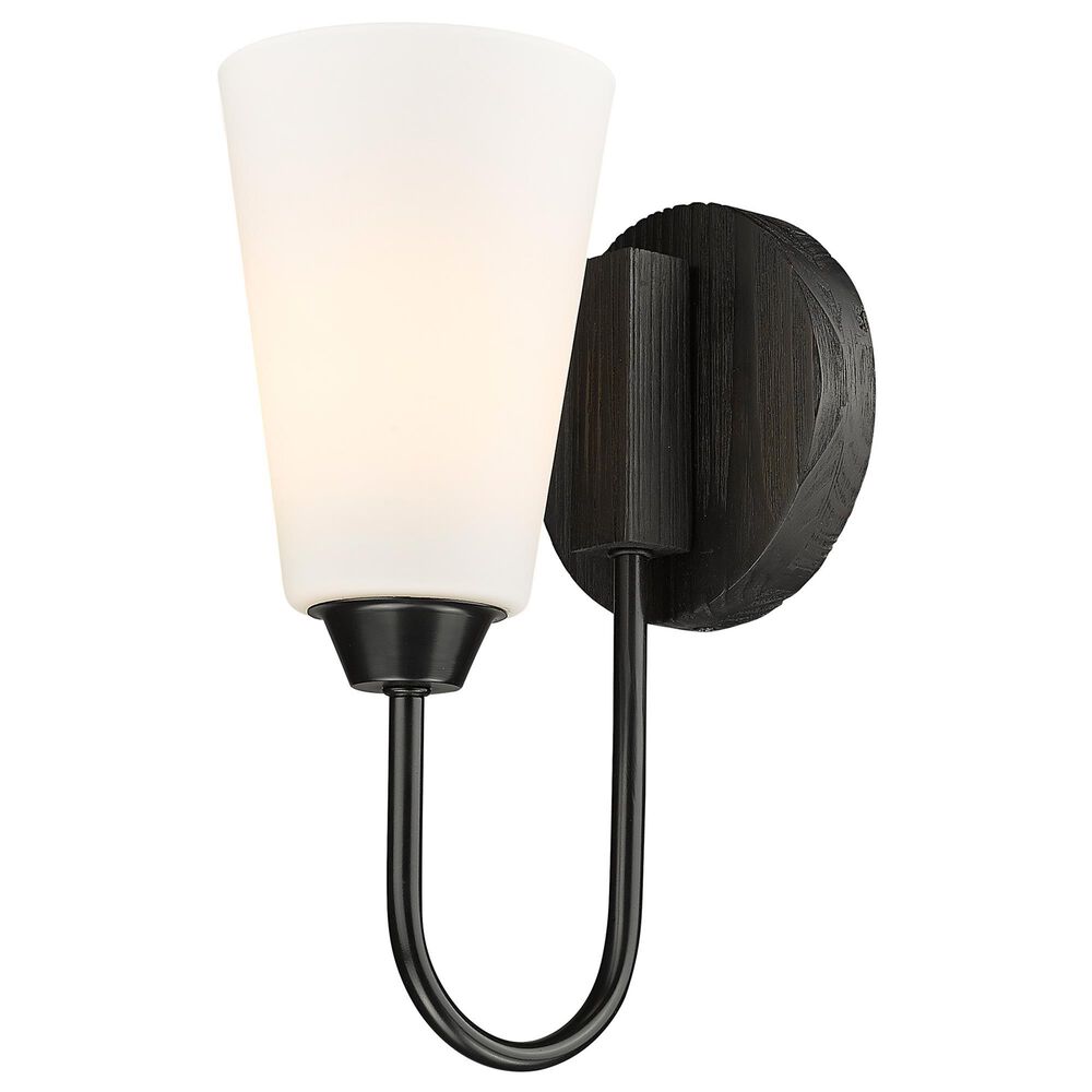 Golden Lighting Neela 1-Light Wall Sconce in Matte Black, , large