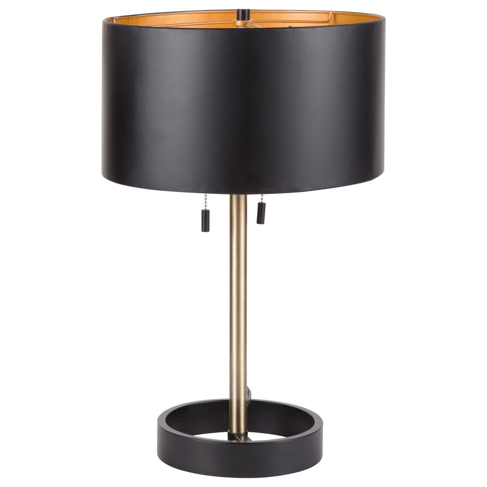 Lumisource Hilton Table Lamp in Black/Gold, , large