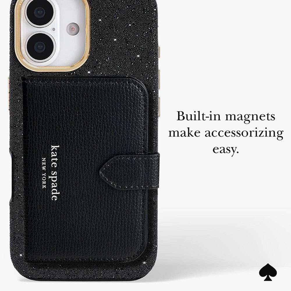 Kate Spade Crystal Pave MagSafe Case for Apple iPhone 17 in Nightfall, , large