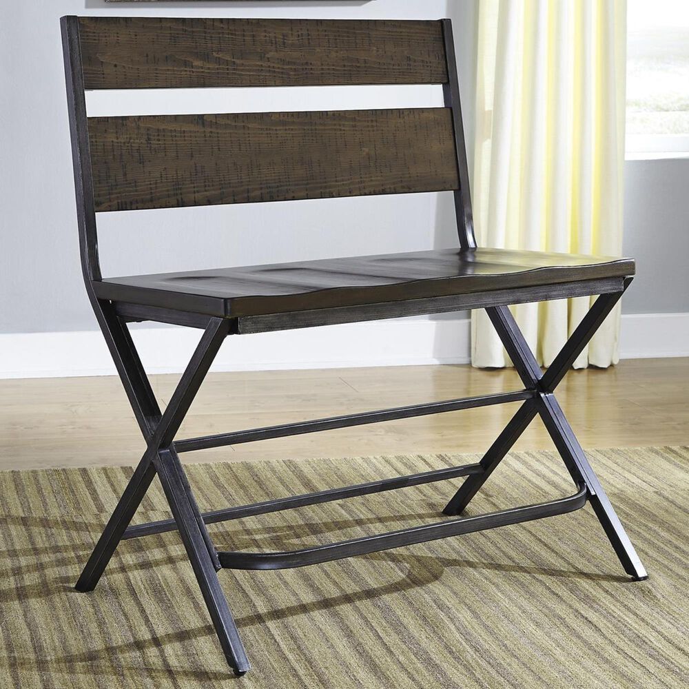 Signature Design by Ashley Kavara Counter Height Bench in Medium Brown, , large