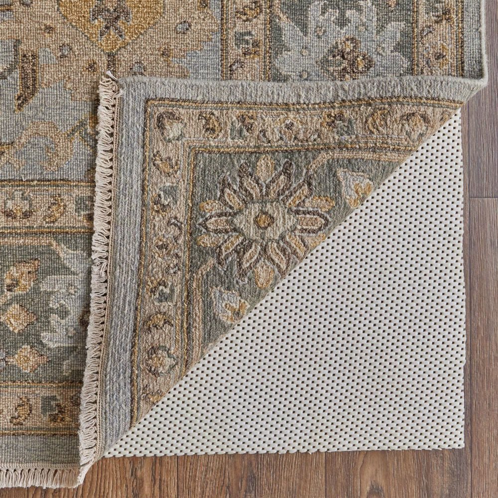 Feizy Corbitt 2&#39;6&quot; x 8&#39; Blue and Gold Runner, , large