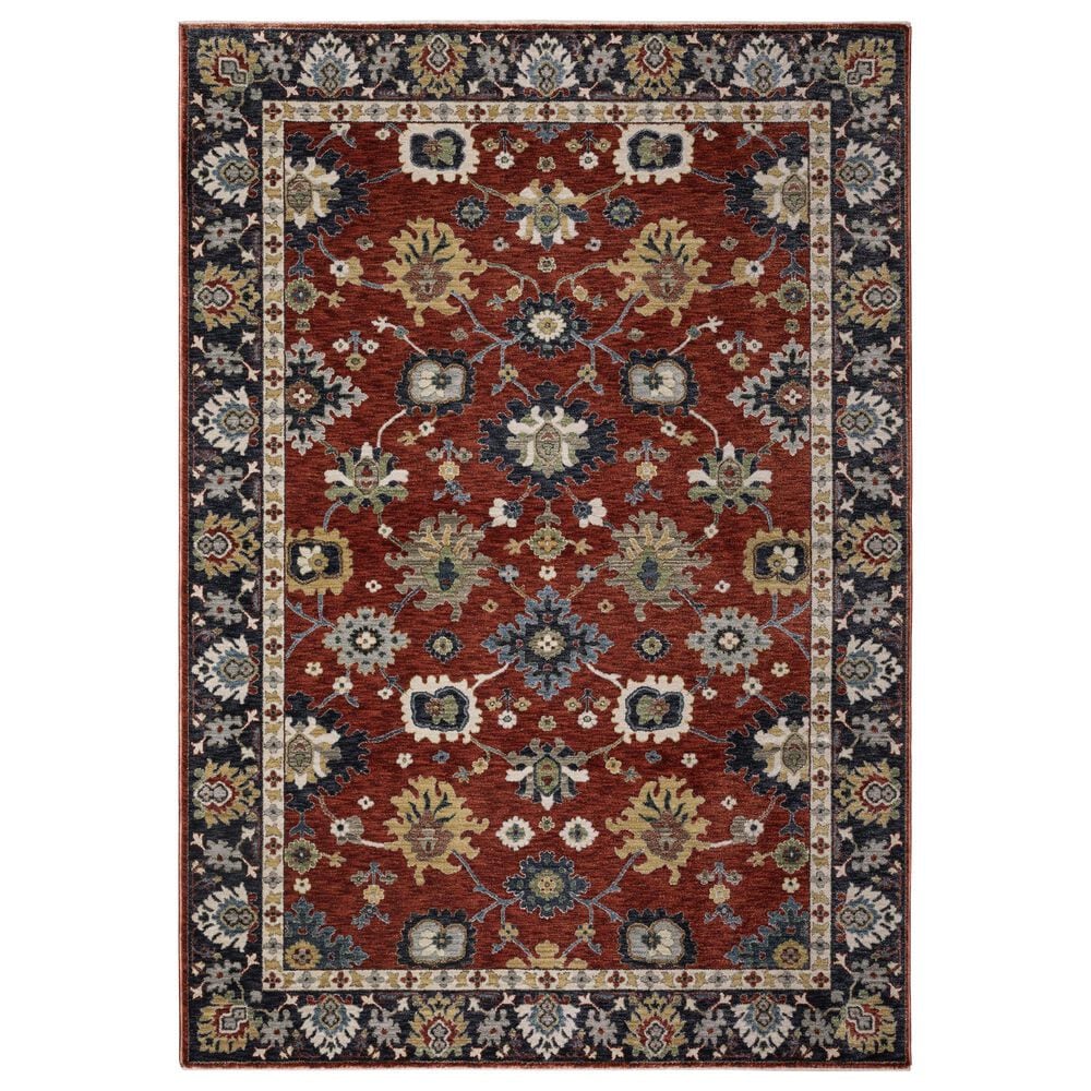 Oriental Weavers Eliana ELI12 Red and Blue 3"3" x 5" Area Rug, , large
