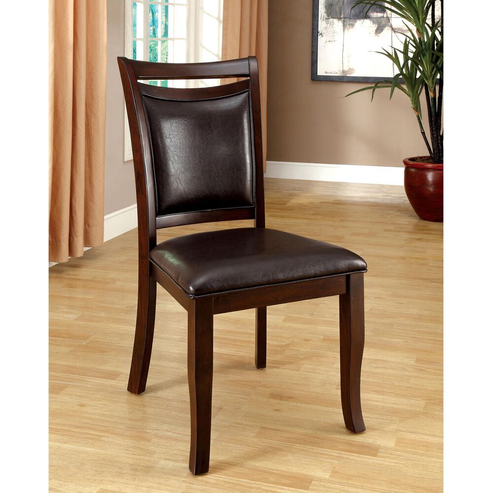 Furniture of America Sharp Dining Chair in Espresso &#40;Set of 2&#41;, , large