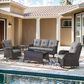 Sunwell Garden Outdoor Sofa with Brown Rattan in Grey, , large