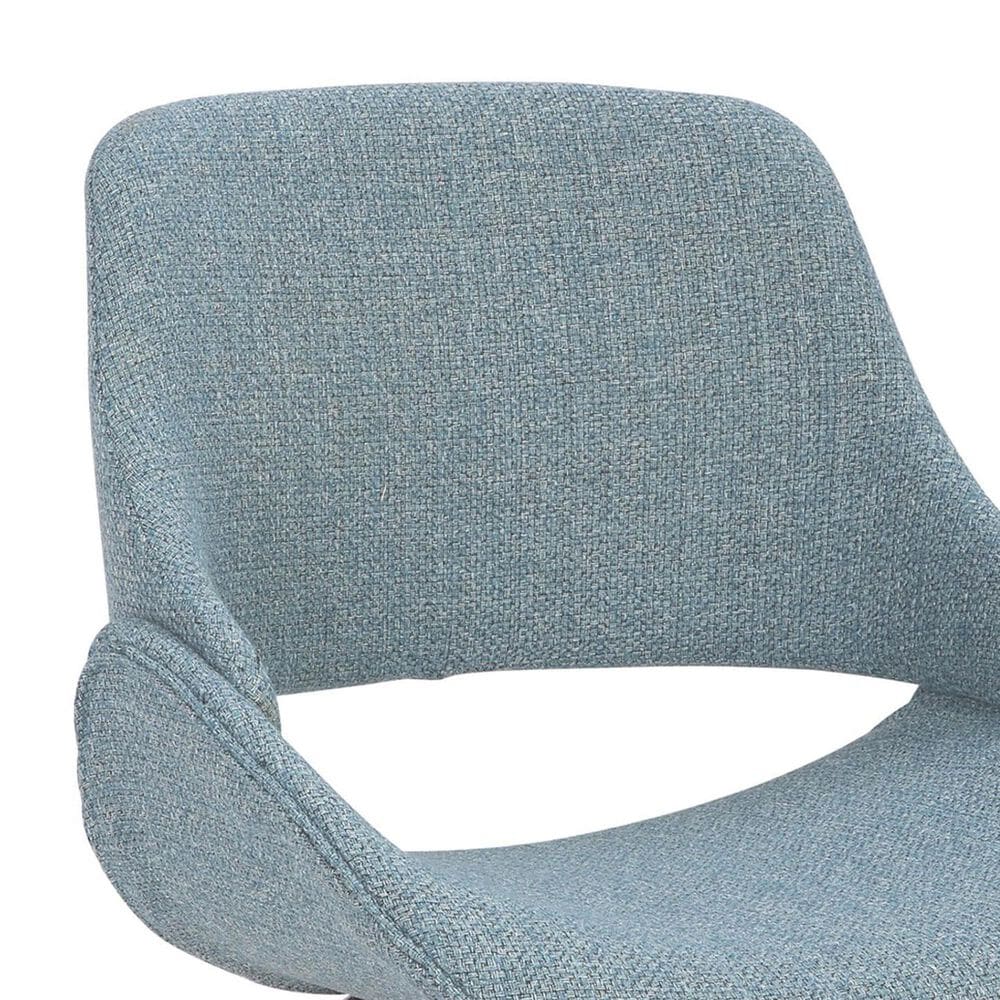 LumiSource Fabrico Side Chair with Blue Cushion in Walnut (Set of 2), , large