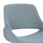 LumiSource Fabrico Side Chair with Blue Cushion in Walnut (Set of 2), , large