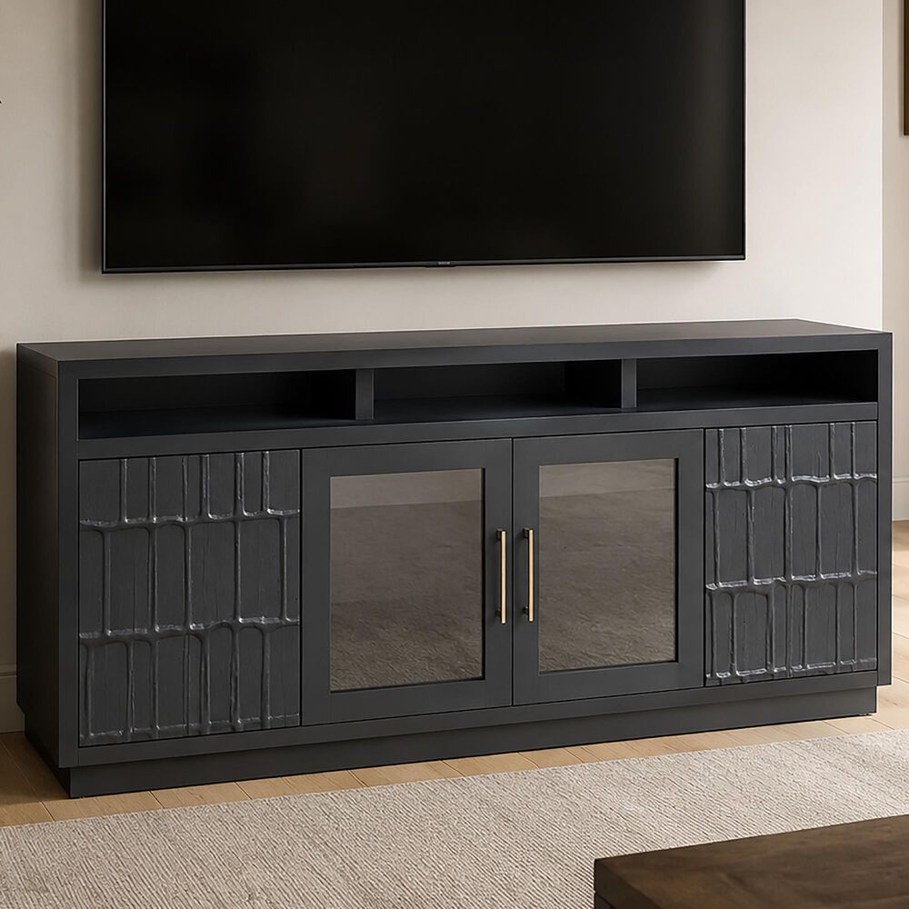 Meximuebles Ferrara 4-Door TV Console in Grey, , large