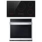LG 2-Piece Kitchen Package with Print Proof Stainless Steel 4.7 Cu. Ft. Smart Single Wall Oven and Black 36" Induction Cooktop, , large
