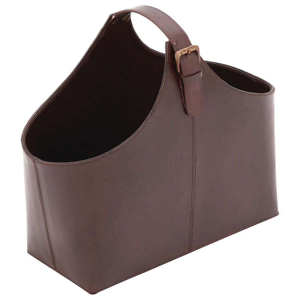 Maple and Jade 14" x 16" Magazine Holder in Brown, , large