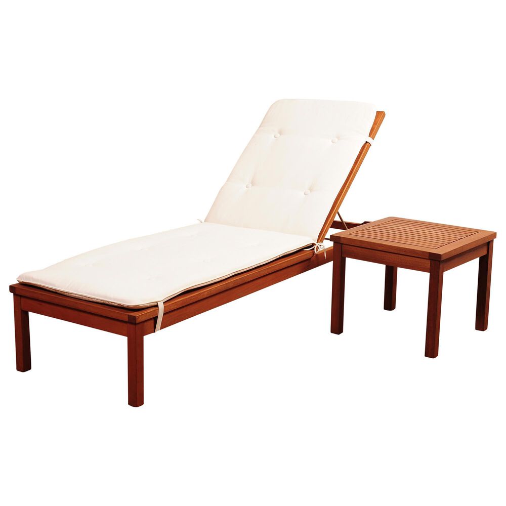 International Home Miami Amazonia Washburn 2-Piece Lounge Set with White Cushions, , large