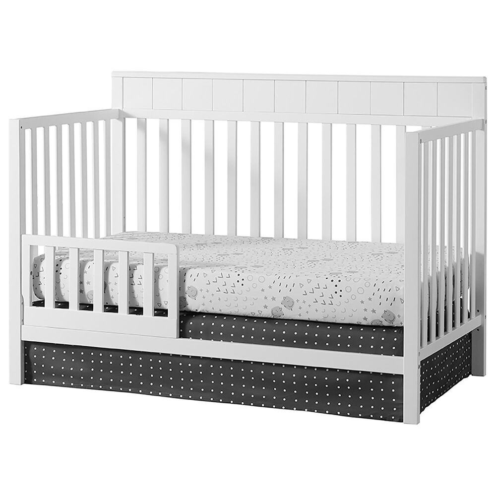 Oxford Baby Logan 4-In-1 Convertible Crib in Snow White, , large