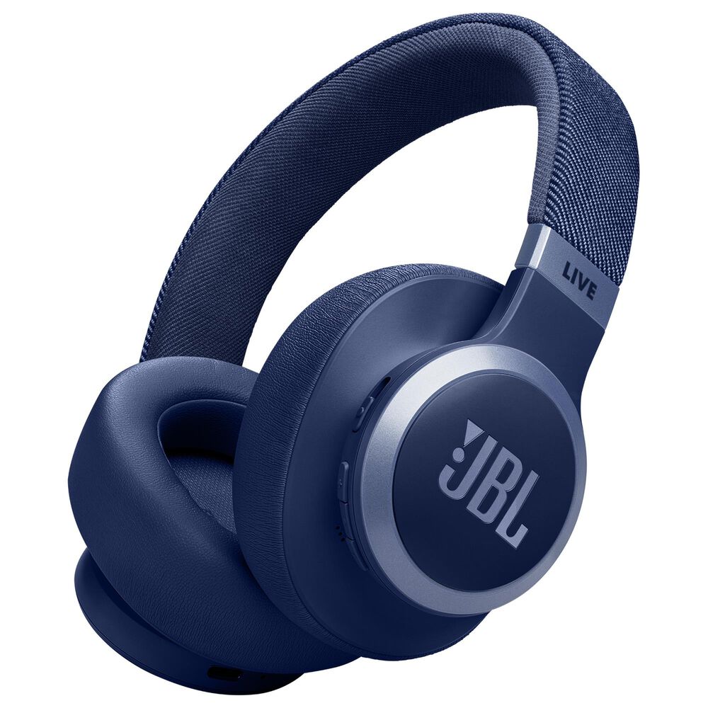 JBL Wireless Over-Ear Headphones with True Adaptive Noise Cancelling in Blue, , large