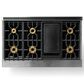 Viking Range 7 Series 48" Sealed Burner Gas Range in Slate Blue, , large