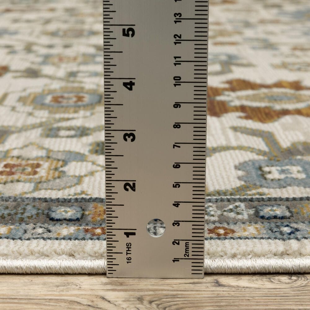 Oriental Weavers Keira Ivory and Multicolor 7&#39;10&quot; x 10&#39;10&quot; Area Rug, , large