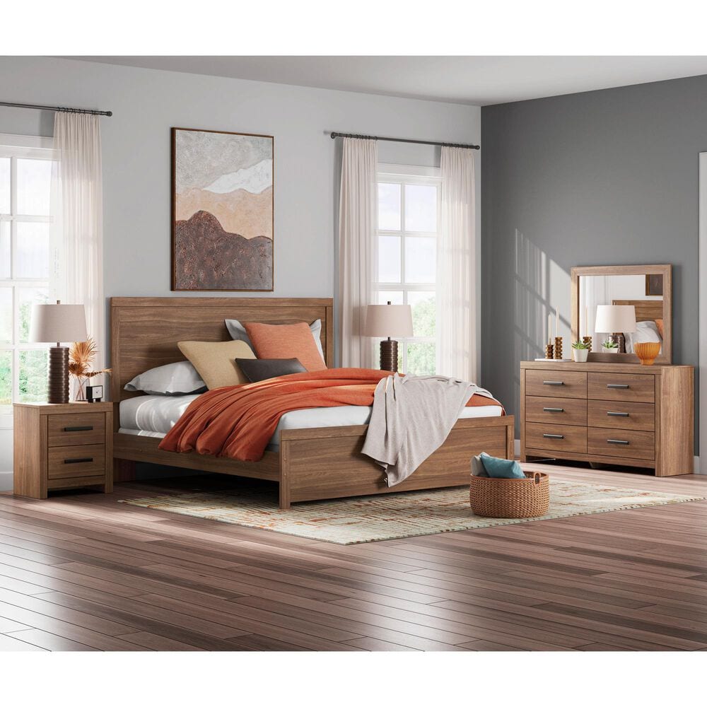 Ashley Broachmyn King Bed with Dresser and Nightstand in Warm Auburn, , large