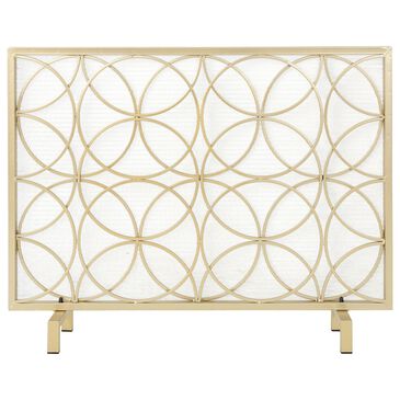 Noble House Valeno Fireplace Screen in Gold, , large
