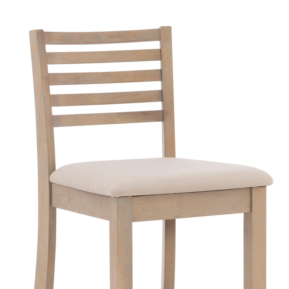 Linon Home Decor Torino Ladder Back Counter Stool in Grey Wash, , large