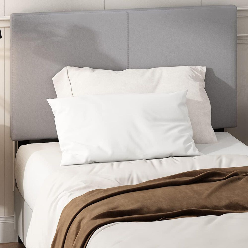 HOMLUX Roanne Twin Upholstered Headboard in Glacier, , large