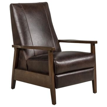 Aurora Furnishings Push Back High Leg Recliner in Heritage Tobacco, , large