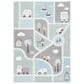 Safavieh Carousel 6"7" x 9" Grey and Light Blue Kids  Area Rug, , large