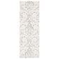 Safavieh Micro-Loop Damask 2"3" x 8" Ivory and Grey Runner, , large