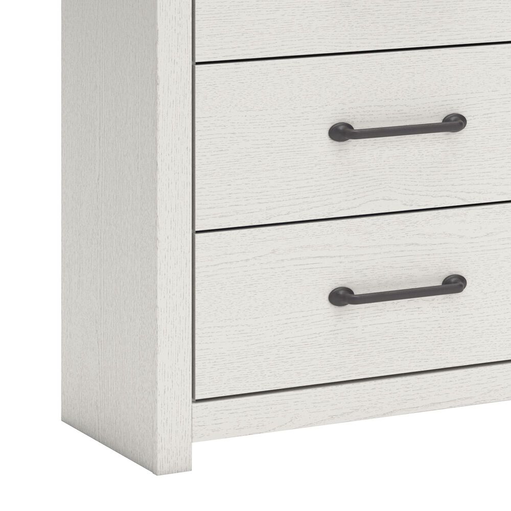 Ashley Linnocreek Dresser and Mirror in White and Warm Brown, , large