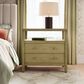 Butler Specialty Company Nora 2-Drawer Wide Nightstand with Open Shelf in Light Oak, , large