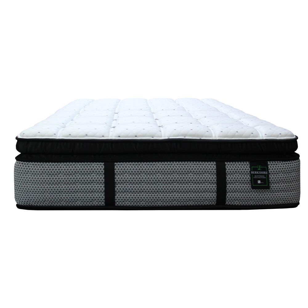 Sleeptronic Berkshire Warren Elite II Euro Pillow Top King Mattress with Low Profile Box Spring, , large