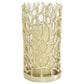 Maple and Jade 10" Decorative Coral Indoor/Outdoor Candle Lantern in Satin Gold, , large