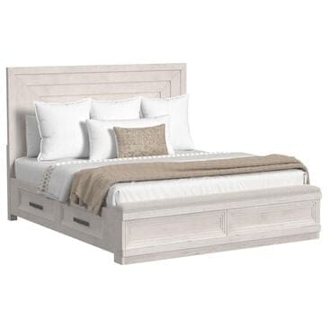 Mayberry Hill Avalanche Queen Storage Bed in Antique White, , large