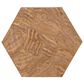 Century Furniture Aidan Hexagon Accent Table in Brown and Brass, , large