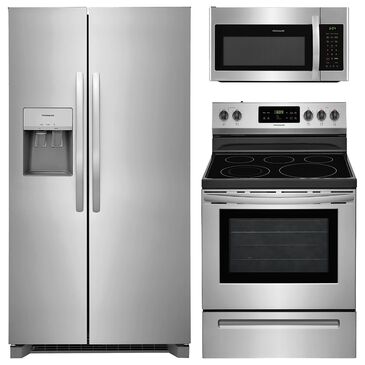 Frigidaire 3-Piece Kitchen Package with 30" Electric Range in Stainless Steel, , large