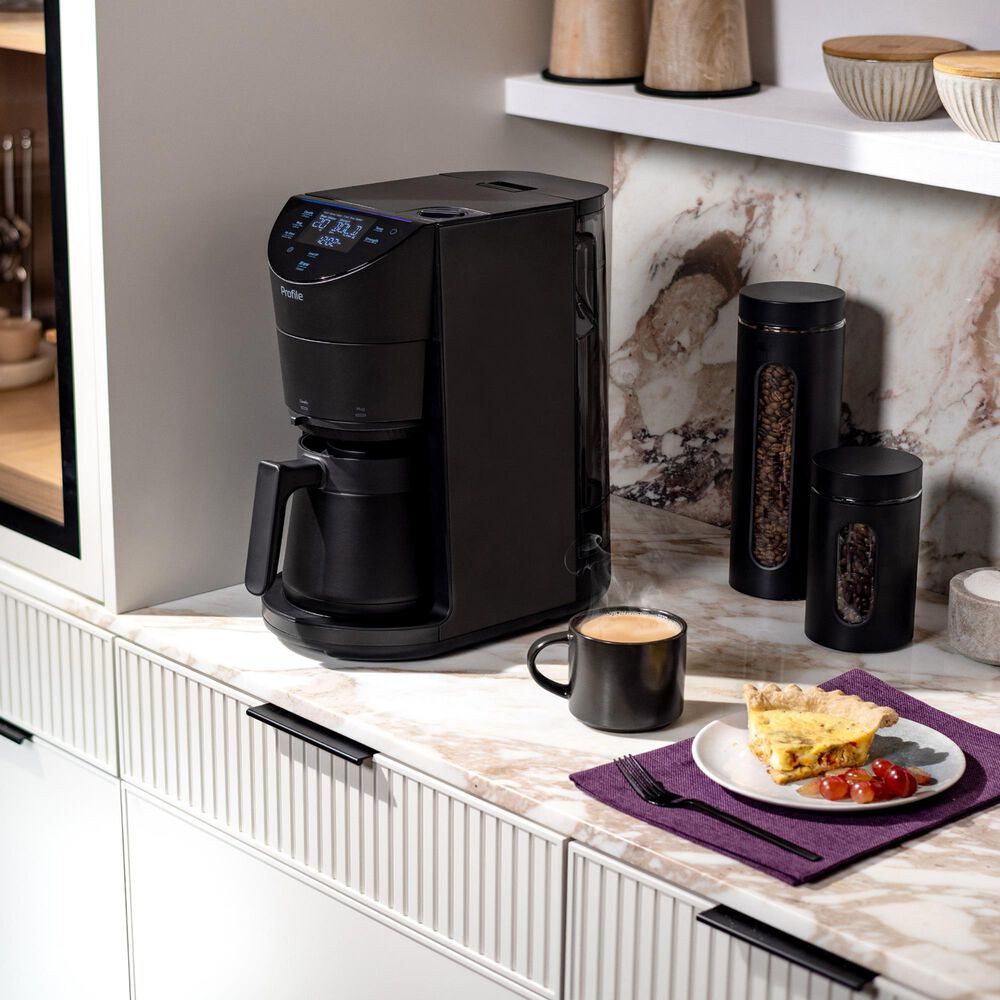 GE Profile Smart Grind and Brew Coffee Maker in Carbon Black, , large