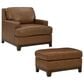 Ashley Saonara Stationary Chair and Ottoman Set in Amber, , large