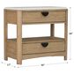 Simeon Collection Escape 2-Drawer Nightstand in Natural Patina and Sandstone, , large