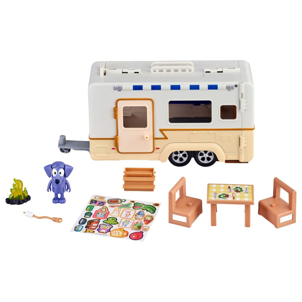 Moose Toys Llc Bluey Caravan Adventures Playset, , large