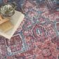 57 Grand by Nicole Curtis Series 1 5"3" x 7"3" Brick Red and Blue Area Rug, , large