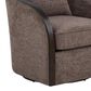 LumiSource Gemma Swivel Accent Chair in Mocha, , large