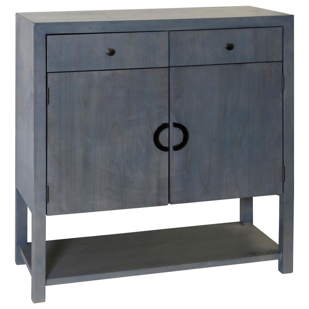 Stylecraft Lamps Inc 2-Door Chest with Drawer in Gray Blue, , large
