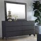 Loft District Metrica 6 Drawer Dresser and Mirror in Softwelle Lava, , large