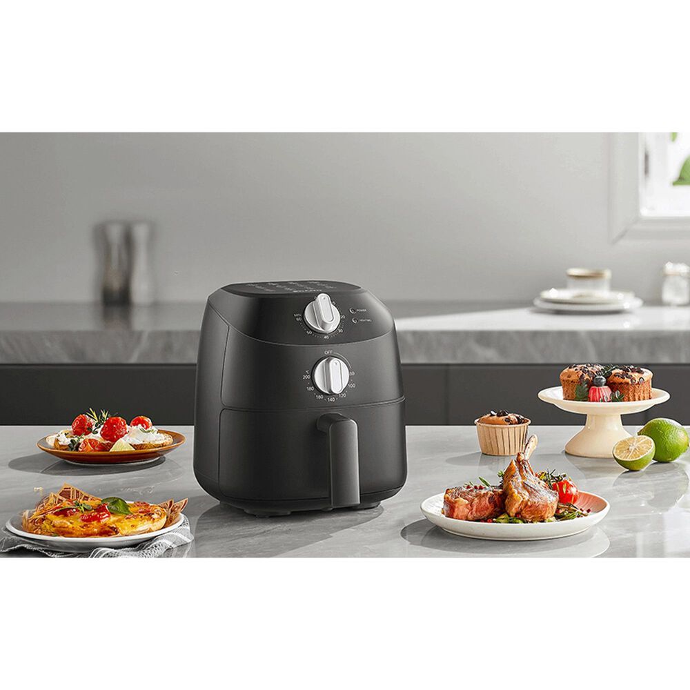 Midea 2.1 Quart Compact Air Fryer in Black, , large